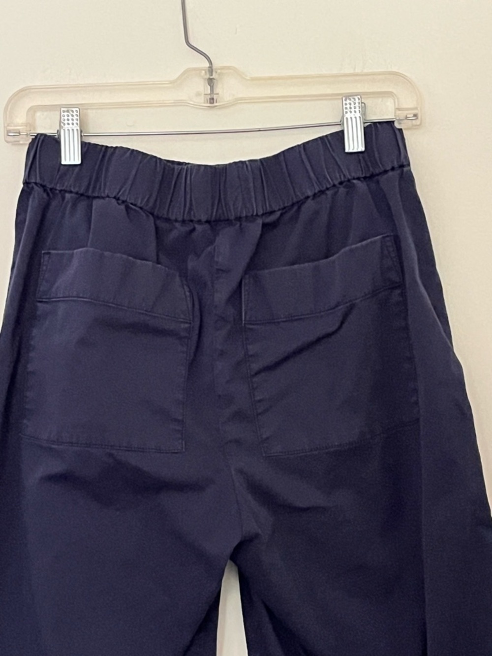 Everlane Organic Cotton Navy Blue Pull-On Relaxed Fit Pants M - Picture 6 of 9